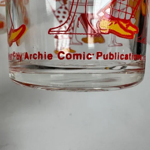 Vtg 1971 Archie Comics Glasses Set of 4 • Reggie Hot Dog Archie Sabrina • Reggie - Picture 10 of 13